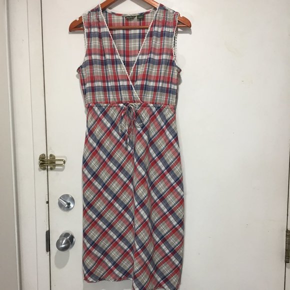 EDDIE BAUER PLAID MIDI DRESSES SIZE 4 - Picture 2 of 7